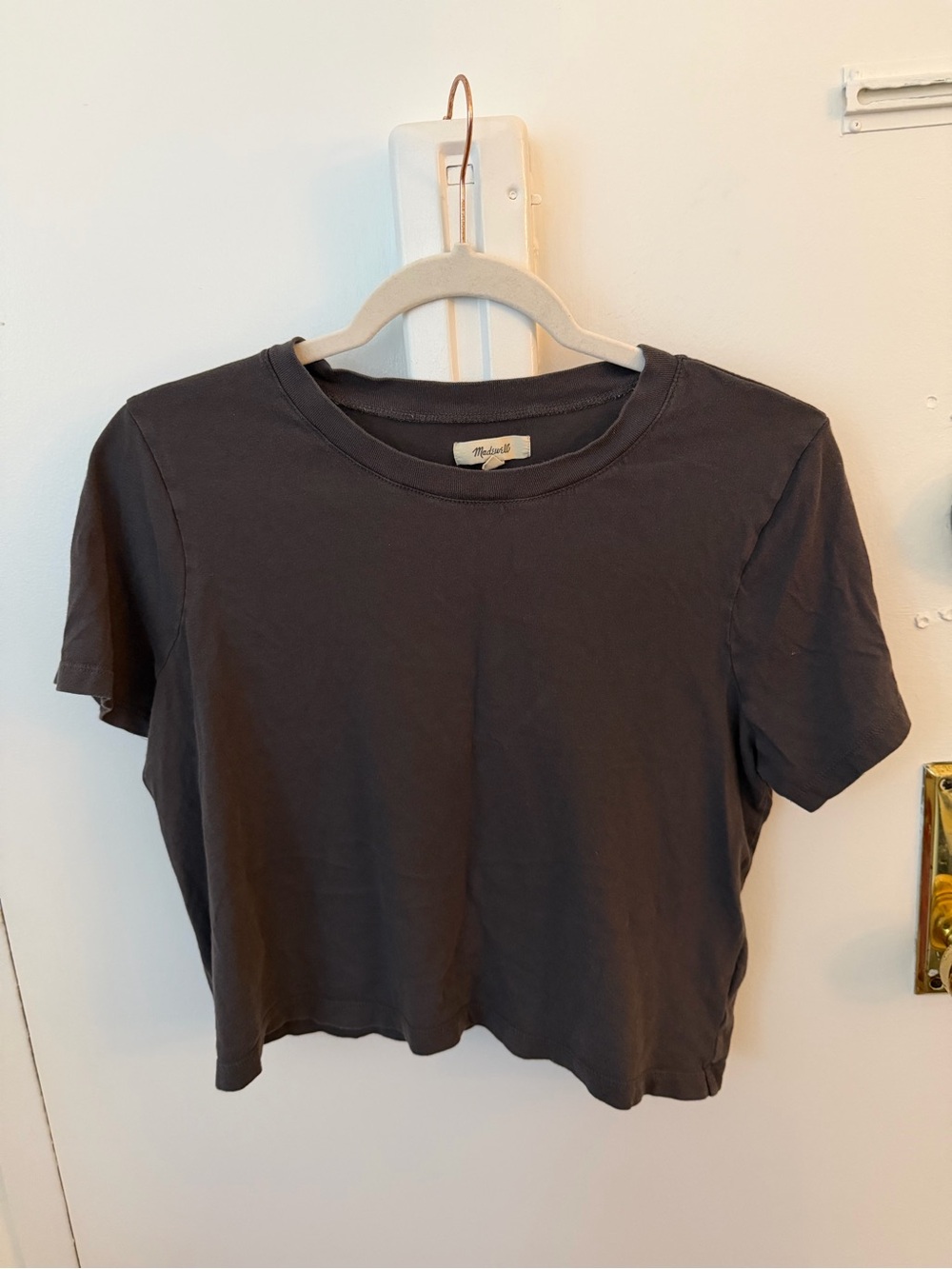 Madewell Washed Charcoal Short Sleeve Crew Tee